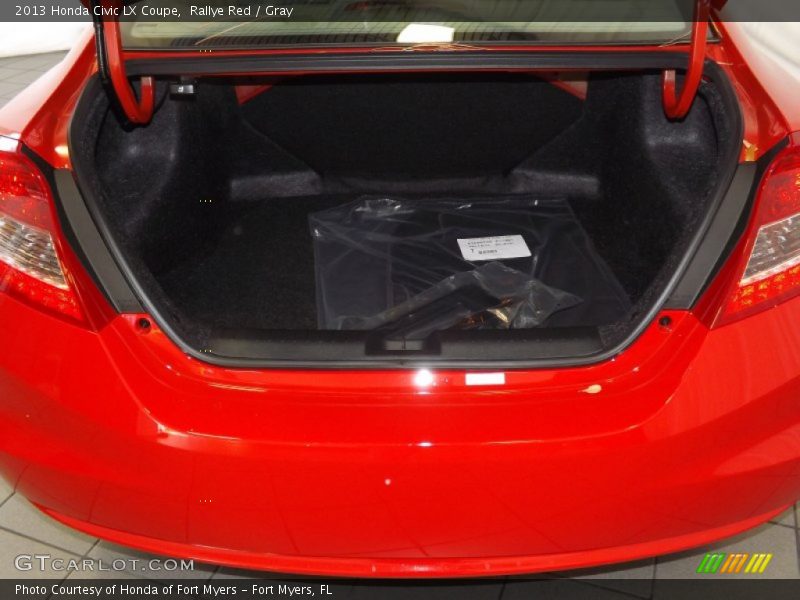 Rallye Red / Gray 2013 Honda Civic LX Coupe