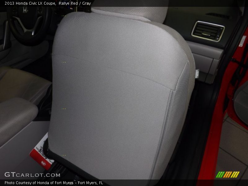Rallye Red / Gray 2013 Honda Civic LX Coupe