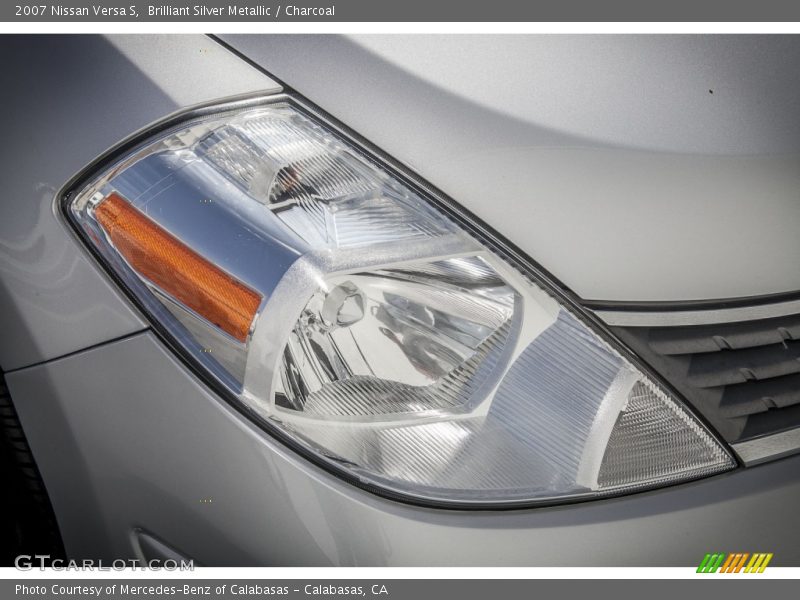 Brilliant Silver Metallic / Charcoal 2007 Nissan Versa S