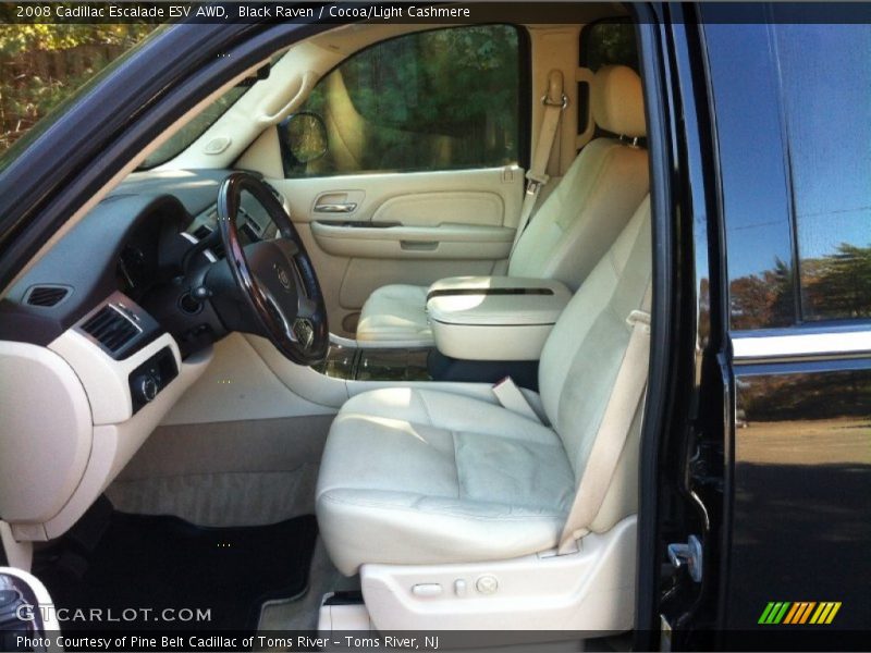 Black Raven / Cocoa/Light Cashmere 2008 Cadillac Escalade ESV AWD