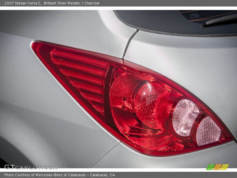 Brilliant Silver Metallic / Charcoal 2007 Nissan Versa S