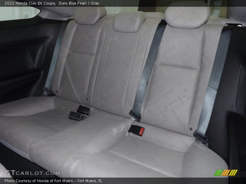 Dyno Blue Pearl / Gray 2013 Honda Civic EX Coupe