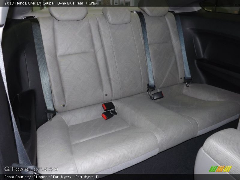 Dyno Blue Pearl / Gray 2013 Honda Civic EX Coupe