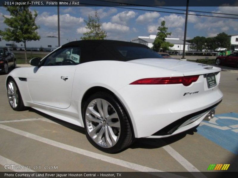 Polaris White / Red 2014 Jaguar F-TYPE S