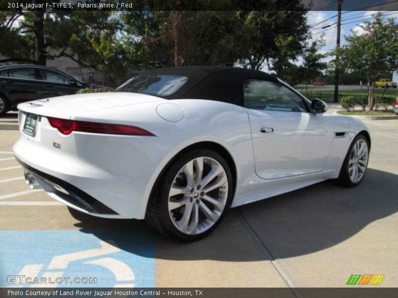 Polaris White / Red 2014 Jaguar F-TYPE S