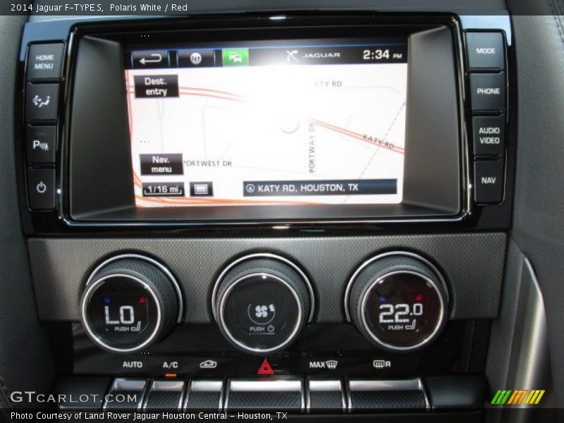 Navigation of 2014 F-TYPE S