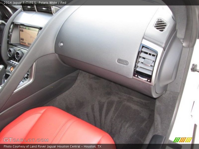 Polaris White / Red 2014 Jaguar F-TYPE S