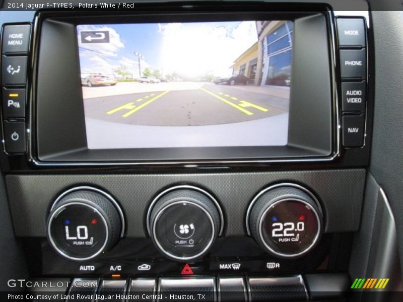 Polaris White / Red 2014 Jaguar F-TYPE S