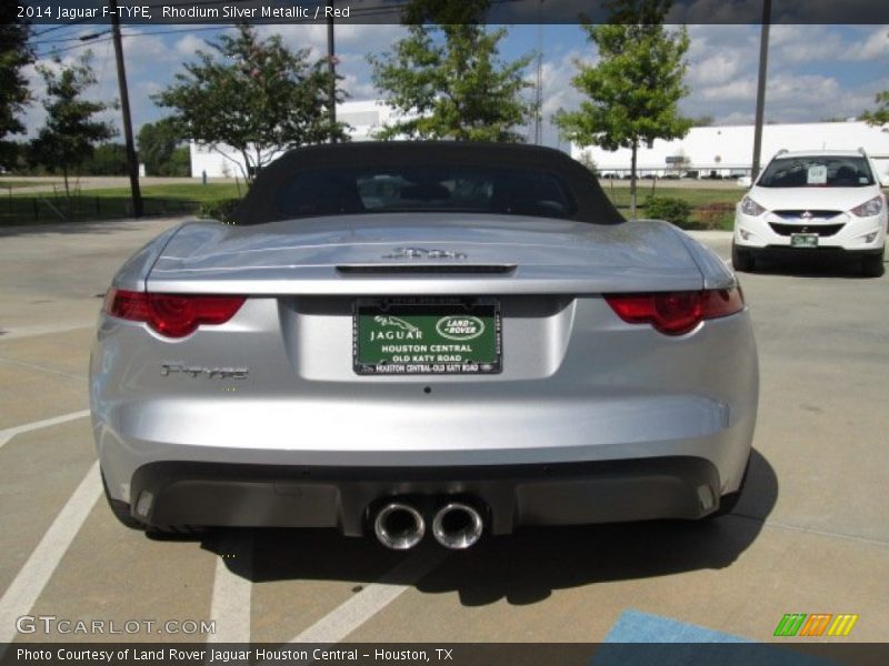 Rhodium Silver Metallic / Red 2014 Jaguar F-TYPE