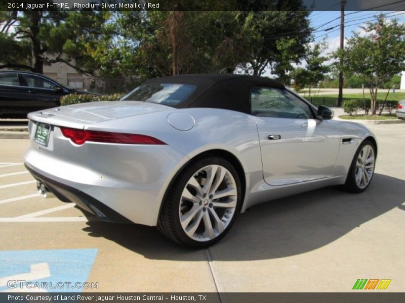 Rhodium Silver Metallic / Red 2014 Jaguar F-TYPE