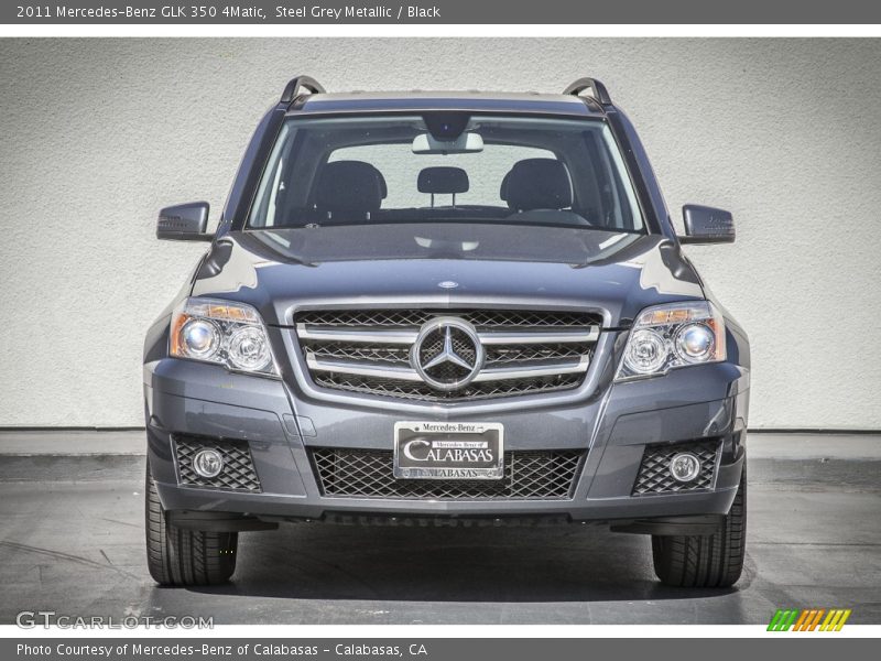 Steel Grey Metallic / Black 2011 Mercedes-Benz GLK 350 4Matic