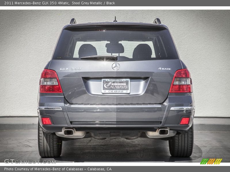 Steel Grey Metallic / Black 2011 Mercedes-Benz GLK 350 4Matic