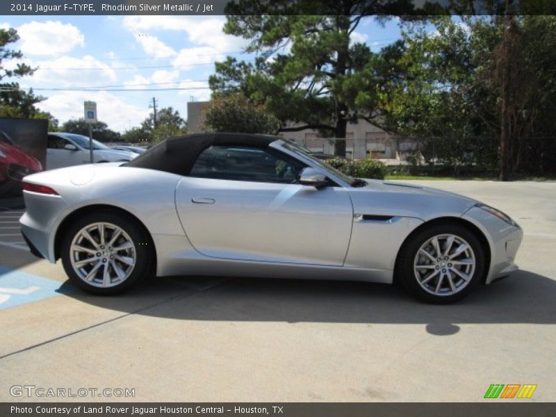 Rhodium Silver Metallic / Jet 2014 Jaguar F-TYPE