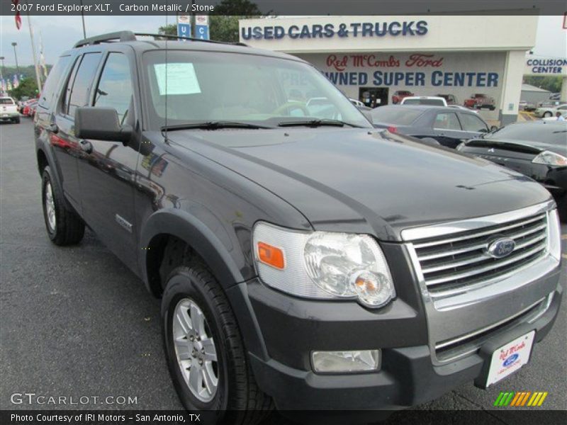 Carbon Metallic / Stone 2007 Ford Explorer XLT