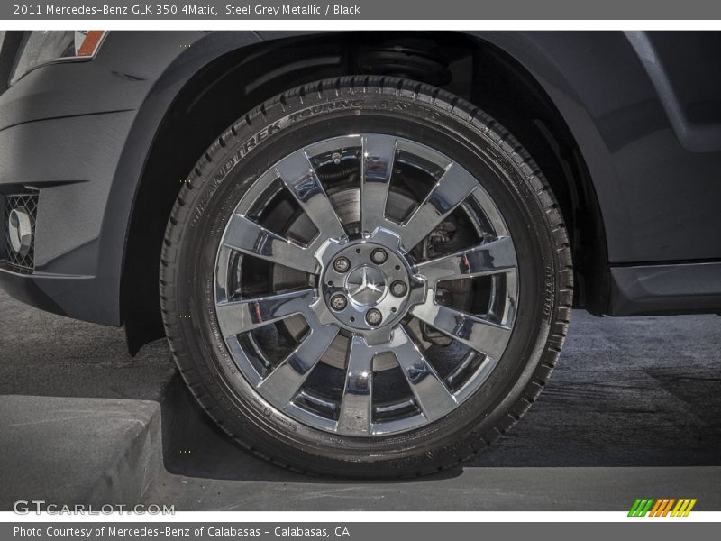 Steel Grey Metallic / Black 2011 Mercedes-Benz GLK 350 4Matic