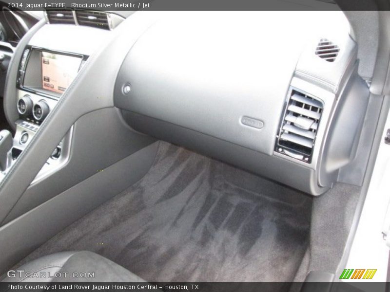 Rhodium Silver Metallic / Jet 2014 Jaguar F-TYPE