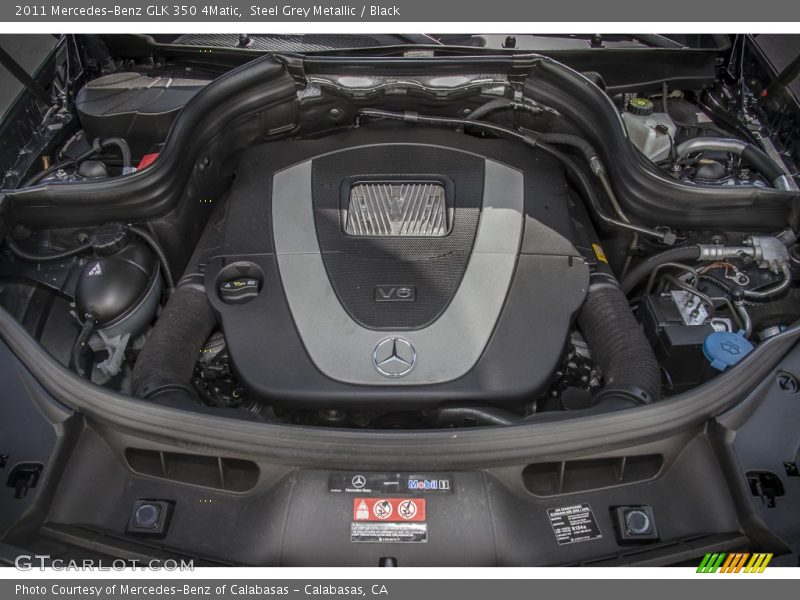 Steel Grey Metallic / Black 2011 Mercedes-Benz GLK 350 4Matic