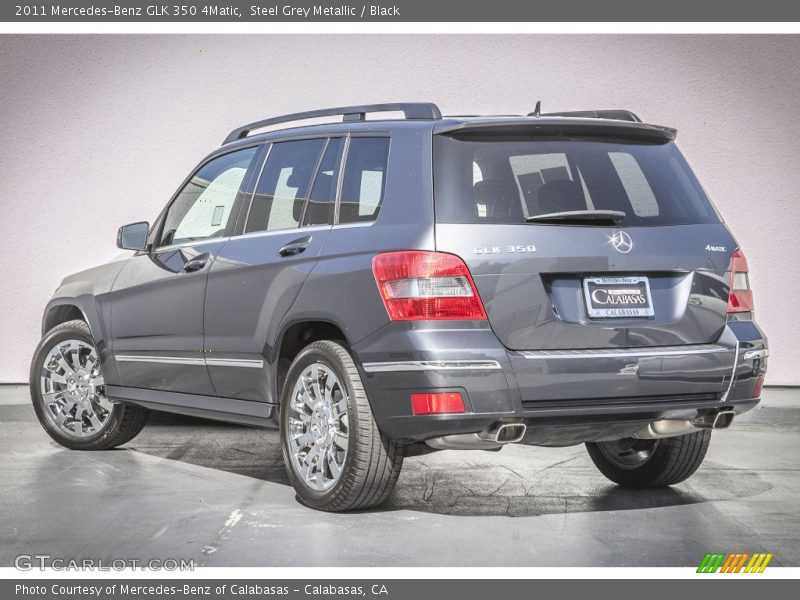 Steel Grey Metallic / Black 2011 Mercedes-Benz GLK 350 4Matic