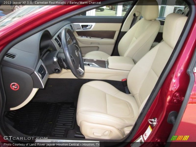 Carnelian Red Metallic / Barley/Warm Charcoal 2013 Jaguar XF 3.0
