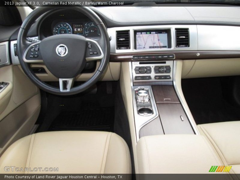 Carnelian Red Metallic / Barley/Warm Charcoal 2013 Jaguar XF 3.0