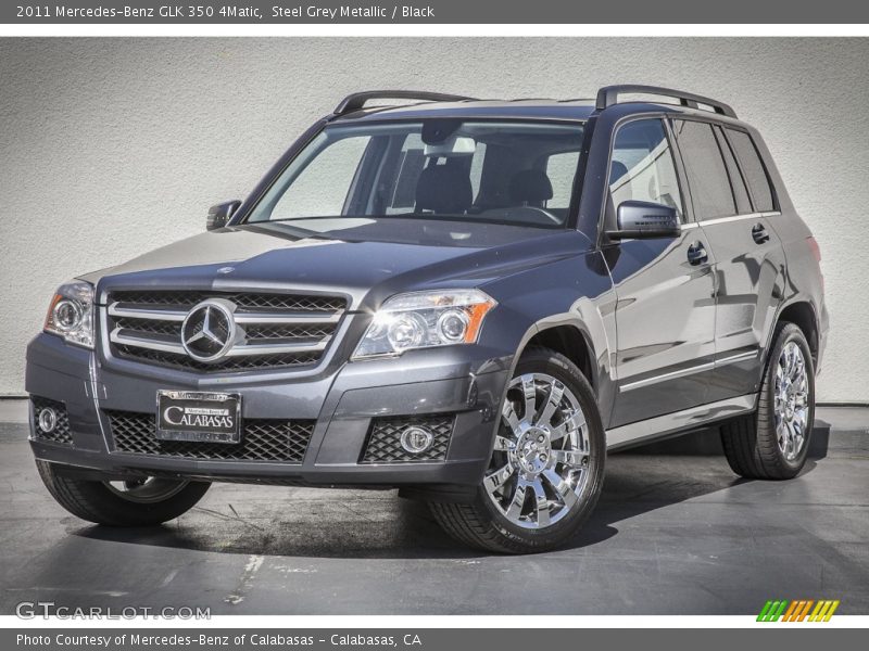 Steel Grey Metallic / Black 2011 Mercedes-Benz GLK 350 4Matic