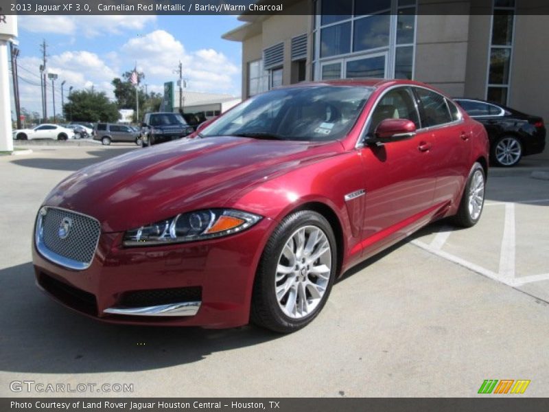 Carnelian Red Metallic / Barley/Warm Charcoal 2013 Jaguar XF 3.0