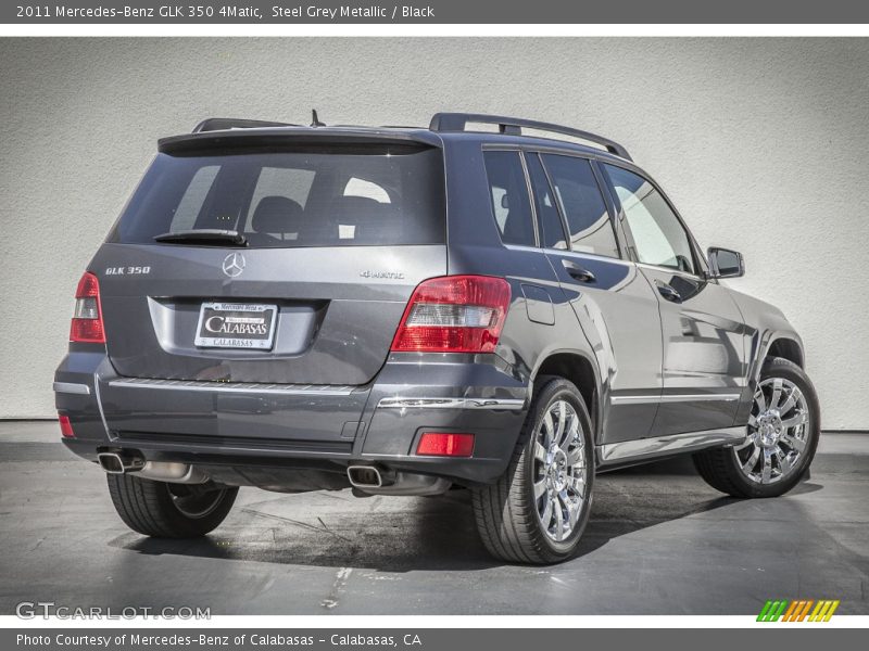 Steel Grey Metallic / Black 2011 Mercedes-Benz GLK 350 4Matic