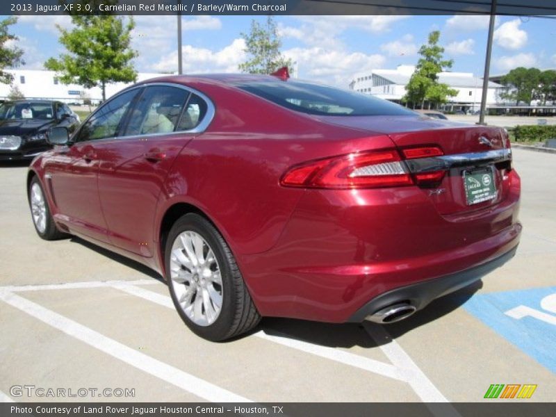 Carnelian Red Metallic / Barley/Warm Charcoal 2013 Jaguar XF 3.0