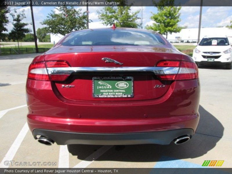 Carnelian Red Metallic / Barley/Warm Charcoal 2013 Jaguar XF 3.0