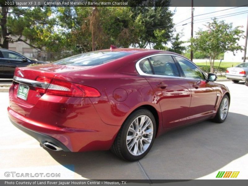 Carnelian Red Metallic / Barley/Warm Charcoal 2013 Jaguar XF 3.0