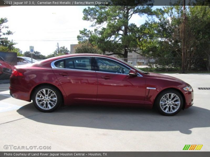 Carnelian Red Metallic / Barley/Warm Charcoal 2013 Jaguar XF 3.0