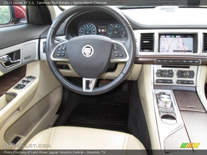 Carnelian Red Metallic / Barley/Warm Charcoal 2013 Jaguar XF 3.0