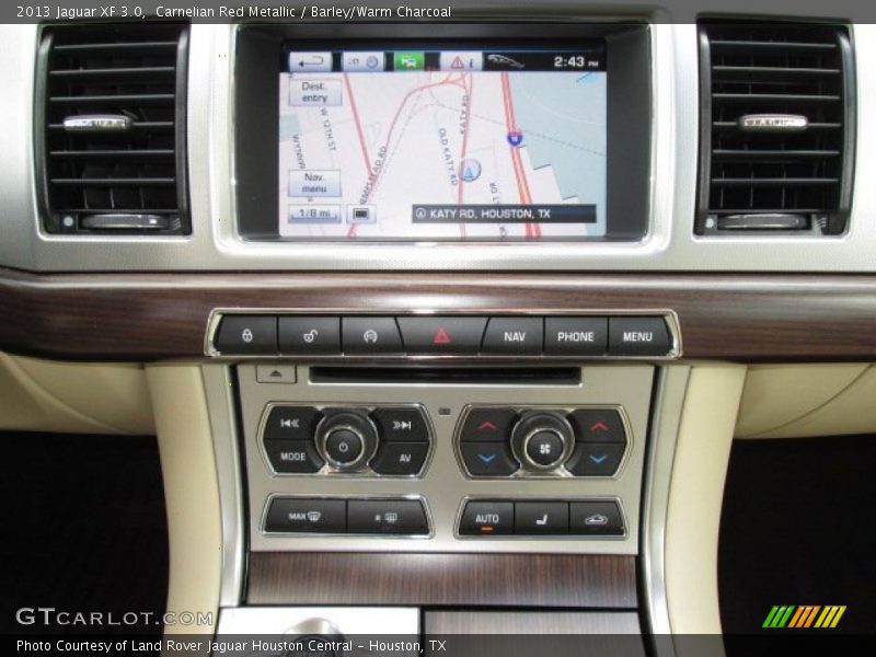 Carnelian Red Metallic / Barley/Warm Charcoal 2013 Jaguar XF 3.0