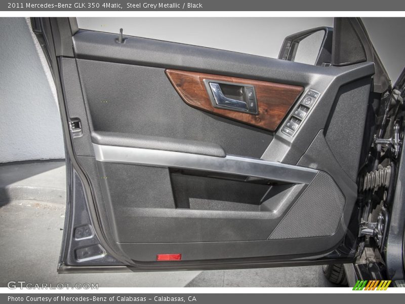 Steel Grey Metallic / Black 2011 Mercedes-Benz GLK 350 4Matic