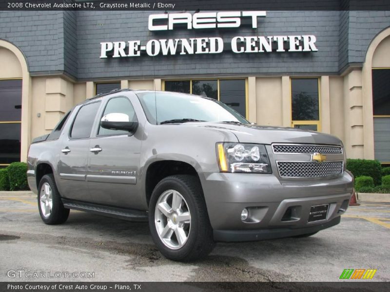 Graystone Metallic / Ebony 2008 Chevrolet Avalanche LTZ