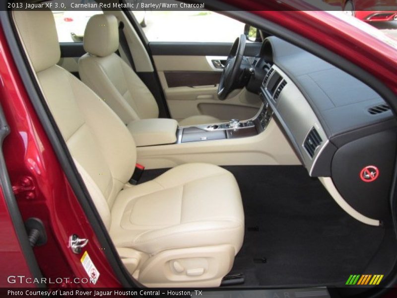 Carnelian Red Metallic / Barley/Warm Charcoal 2013 Jaguar XF 3.0