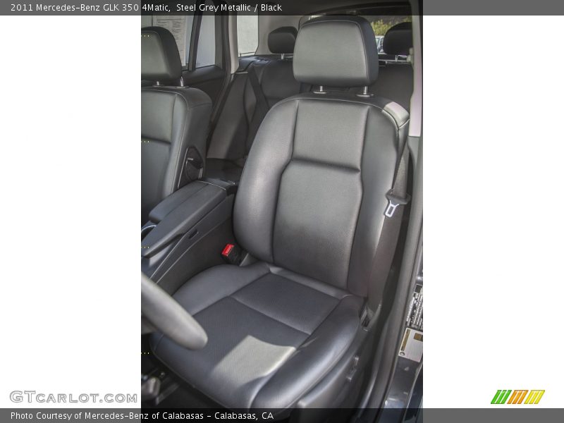 Steel Grey Metallic / Black 2011 Mercedes-Benz GLK 350 4Matic