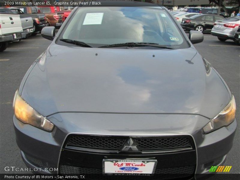 Graphite Gray Pearl / Black 2009 Mitsubishi Lancer ES