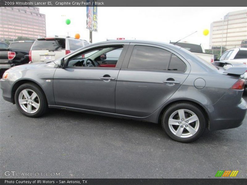 Graphite Gray Pearl / Black 2009 Mitsubishi Lancer ES