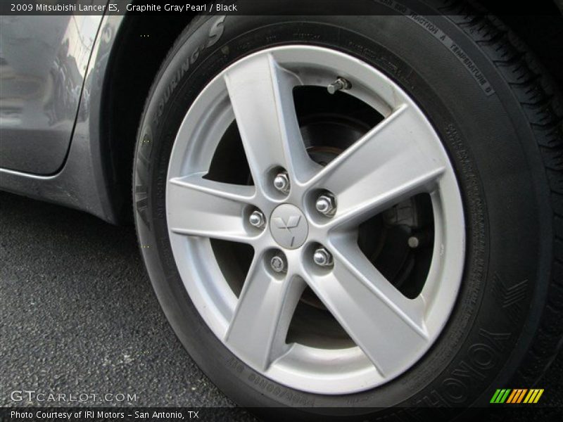 Graphite Gray Pearl / Black 2009 Mitsubishi Lancer ES