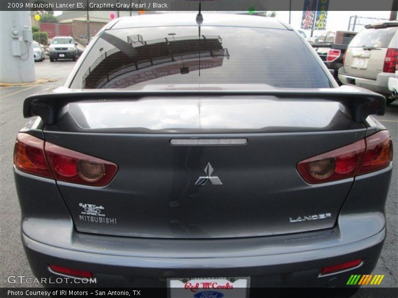 Graphite Gray Pearl / Black 2009 Mitsubishi Lancer ES