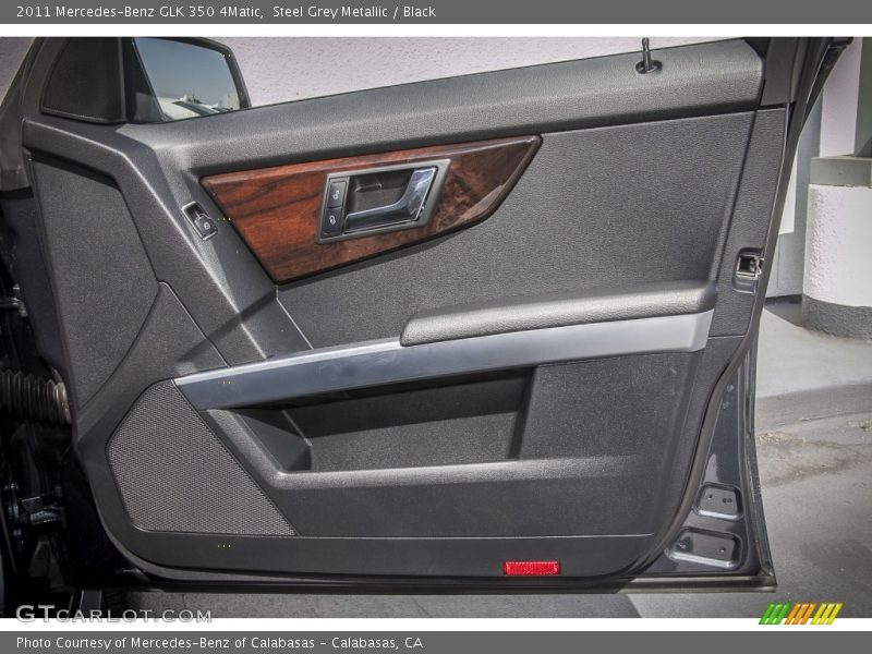 Steel Grey Metallic / Black 2011 Mercedes-Benz GLK 350 4Matic