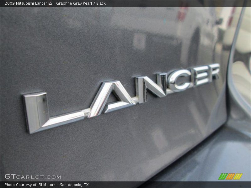 Graphite Gray Pearl / Black 2009 Mitsubishi Lancer ES