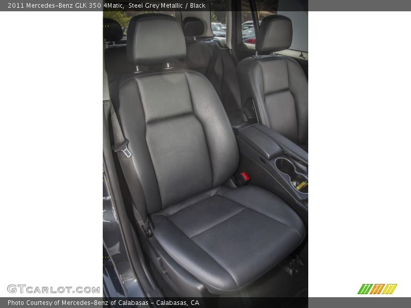 Steel Grey Metallic / Black 2011 Mercedes-Benz GLK 350 4Matic