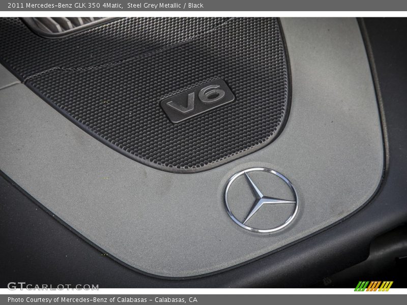 Steel Grey Metallic / Black 2011 Mercedes-Benz GLK 350 4Matic
