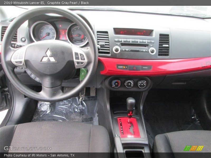 Graphite Gray Pearl / Black 2009 Mitsubishi Lancer ES