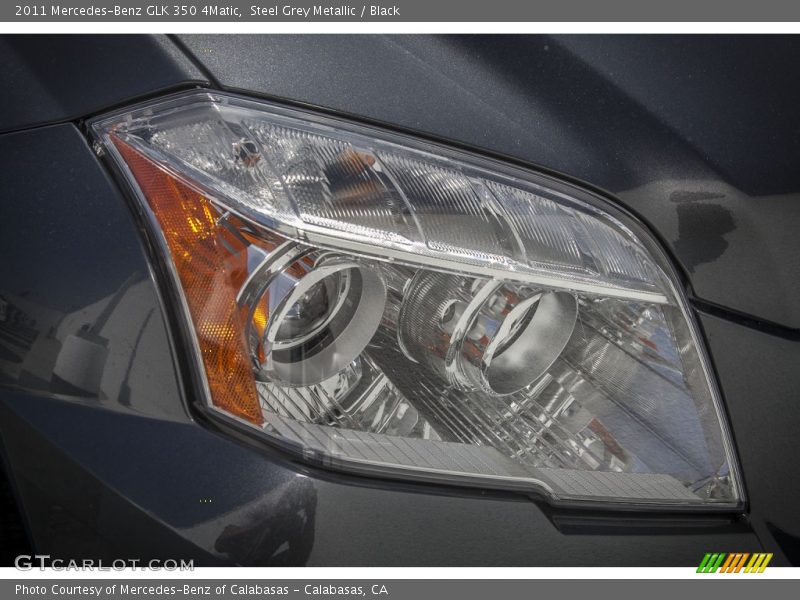 Steel Grey Metallic / Black 2011 Mercedes-Benz GLK 350 4Matic