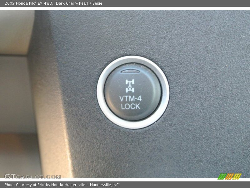 Dark Cherry Pearl / Beige 2009 Honda Pilot EX 4WD