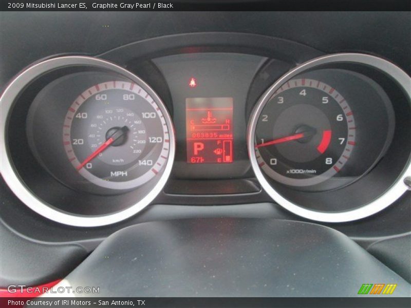 Graphite Gray Pearl / Black 2009 Mitsubishi Lancer ES