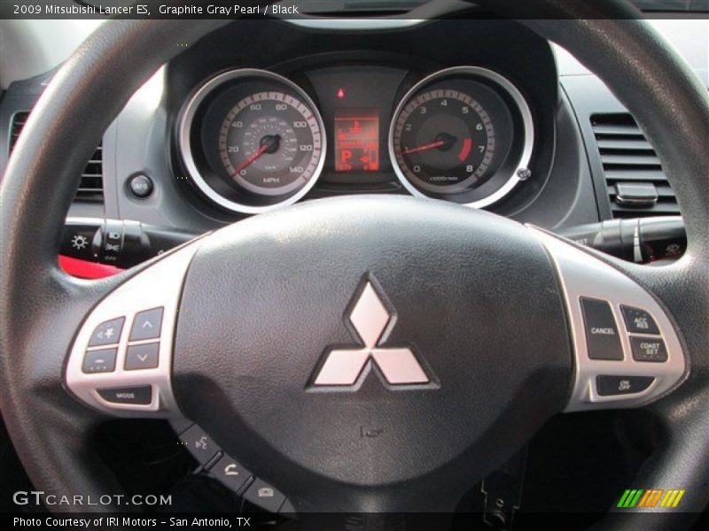 Graphite Gray Pearl / Black 2009 Mitsubishi Lancer ES